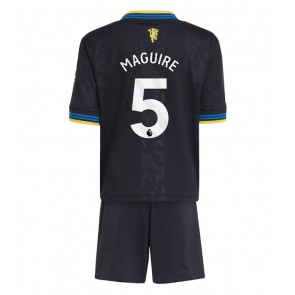 Manchester United Harry Maguire #5 Replika Tredje Tröja Barn 2025-26 Kortärmad (+ Korta byxor)